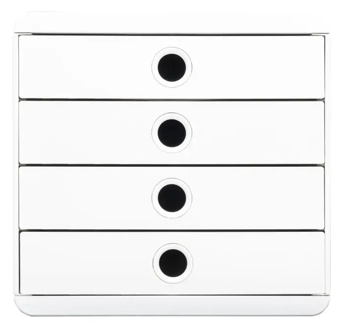 Module de classement Pop Box 4 tiroirs Autentik - Blanc