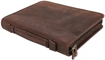 PRIDE&SOUL Serviette classeur VIGGO, A4, cuir, marron