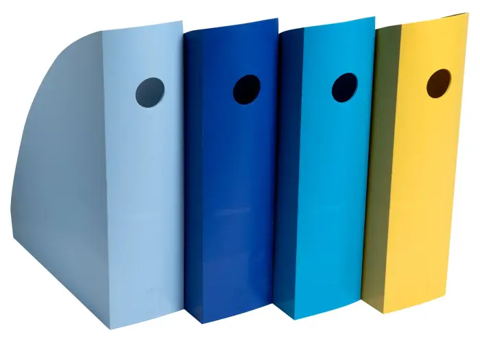 Set de 4 porte-revues Mag-Cube Bee Blue - Couleurs assorties