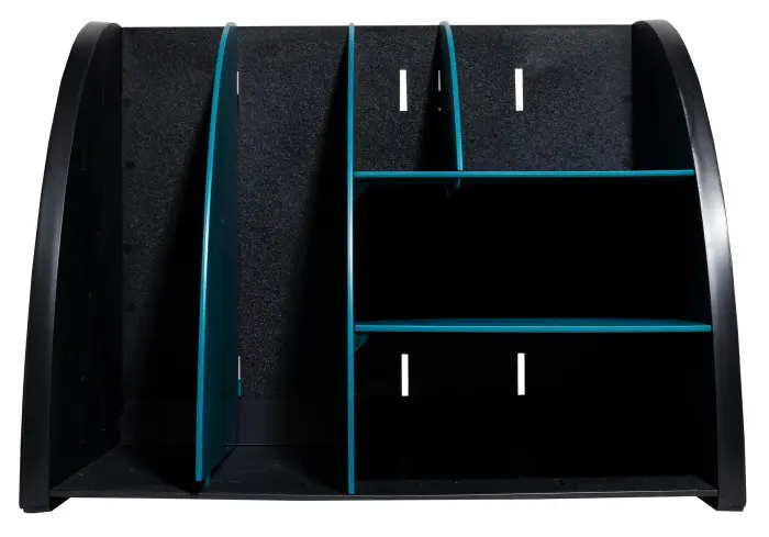 Organiseur de bureau The Organizer Neo Deco - Noir/Bleu Canard