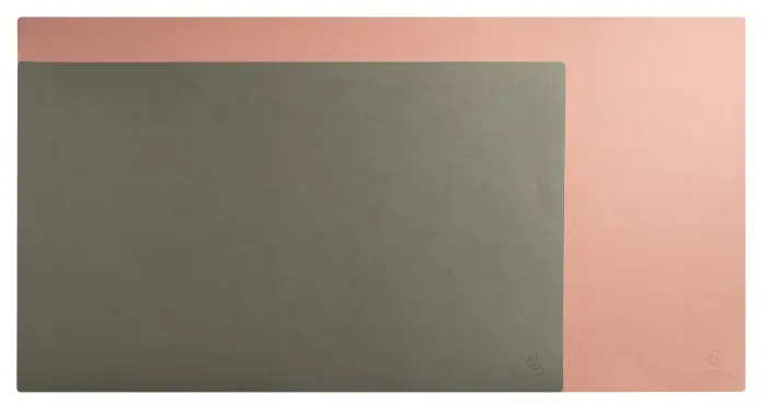 Sous-main souple PU Bicolore 40x80cm - Couleurs assorties