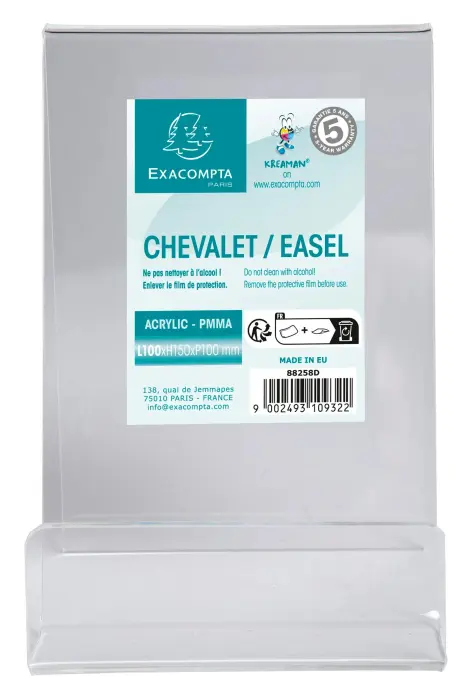 Chevalet L100x150xP80 - Cristal