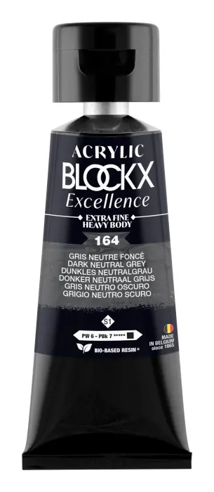 Peinture acrylique extra-fine fine tube 75ml - Gris neutre foncé - New