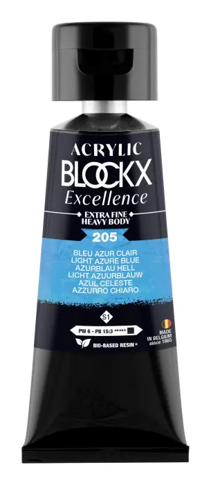 Peinture acrylique extra-fine fine tube 75ml - Bleu azur clair - New