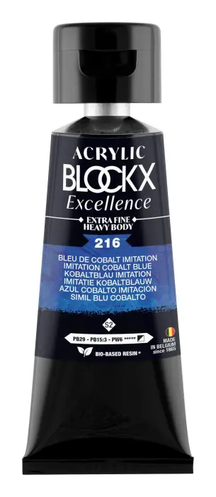 Peinture acrylique extra-fine fine tube 75ml - Bleu de Cobalt imitation - New