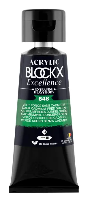 Peinture acrylique extra-fine fine tube 75ml - Vert foncé sans cadmium - New