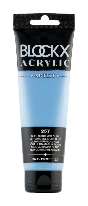 Peinture acrylique fine tube 120ml - Bleu d'outremer clair