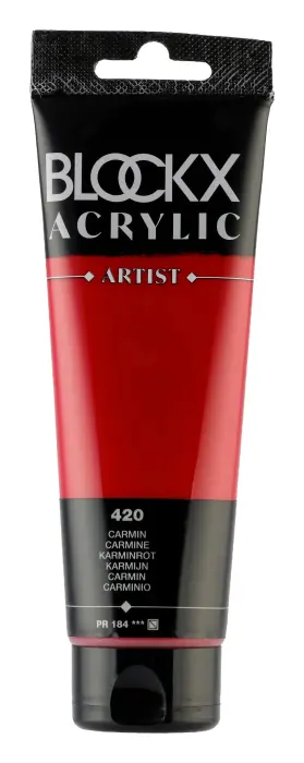 Peinture acrylique fine tube 120ml - Carmin