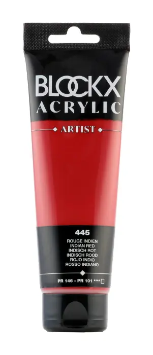Peinture acrylique fine tube 120ml - Rouge indien