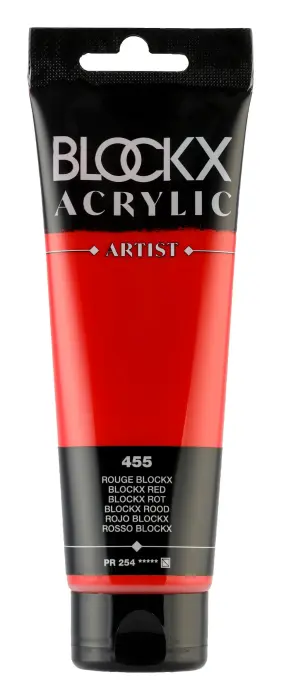 Peinture acrylique fine tube 120ml - Rouge blockx
