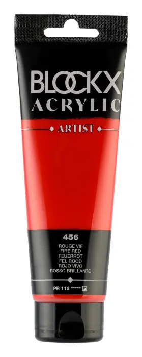 Peinture acrylique fine tube 120ml - Rouge vif