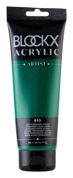 Peinture acrylique fine tube 250ml - Vert permanent foncé