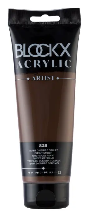 Peinture acrylique fine tube 250ml - Terre d'ombre brûlée