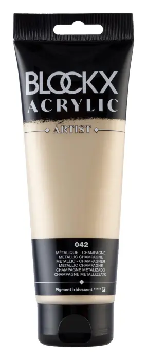 Peinture acrylique fine tube 250ml - Champagne métallisé