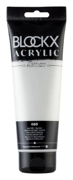 Peinture acrylique fine tube 250ml - Blanc nacré