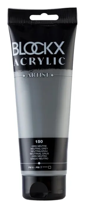 Peinture acrylique fine tube 250ml - Gris neutre