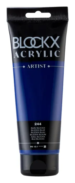Peinture acrylique fine tube 250ml - Bleu blockx
