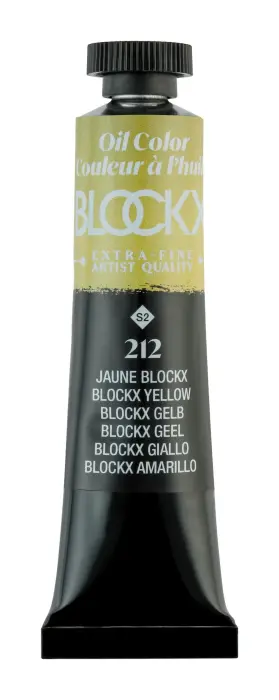 Peinture à l'huile extra-fine tube 20ml - Jaune blockx