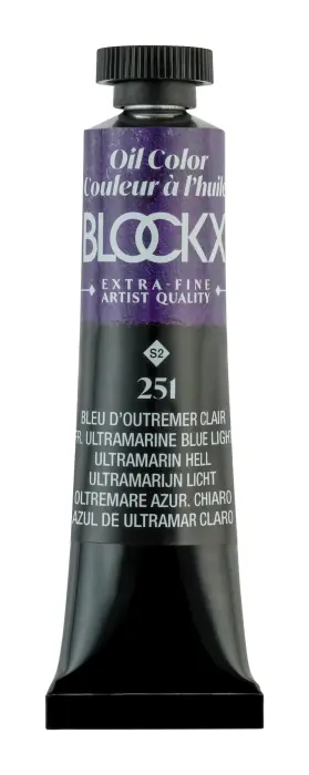 Peinture à l'huile extra-fine tube 20ml - Bleu d'outremer clair