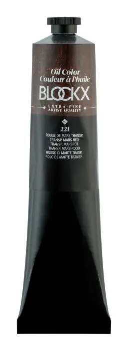 Peinture à l'huile extra-fine tube 200ml - Rouge de mars transp.