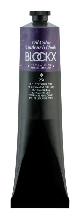 Peinture à l'huile extra-fine tube 200ml - Bleu d'outremer clair