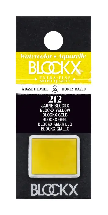 Aquarelle extra-fine demi-godet - Jaune blockx