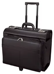 Alassio Valise pour pilotes "SAN REMO", en similicuir, noir