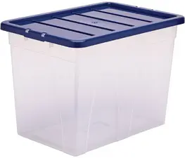 Fellowes Boîte de rangement BANKERS BOX, 64 L, transparent