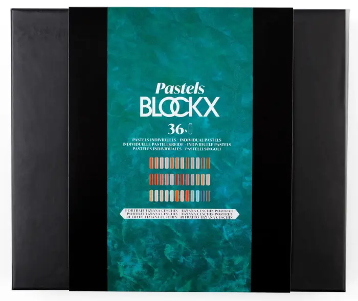 Coffret Bois 36 Pastels - Portrait Tiziana Ceschin