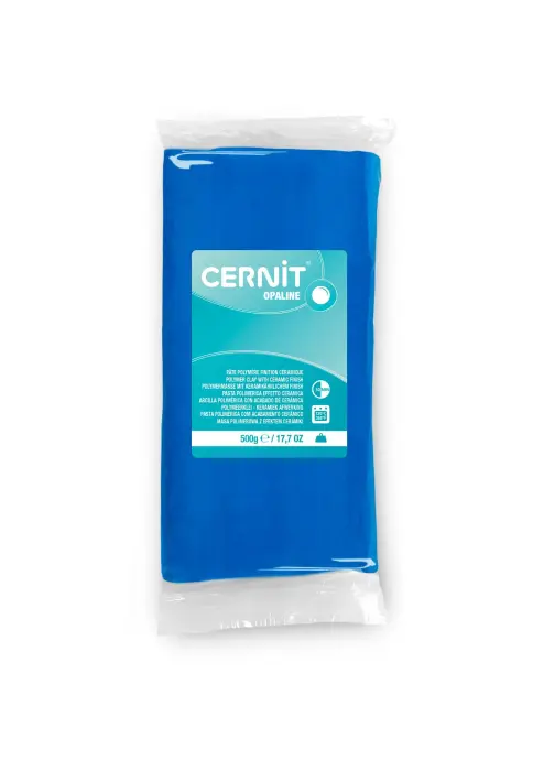 Cernit OPALINE 500 g Bleu primaire - Bleu primaire