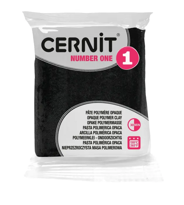 Cernit n°1 56 g Noir - Noir