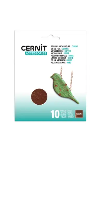 Pack 10 feuilles métallisées - cuivrées - Cuivre
