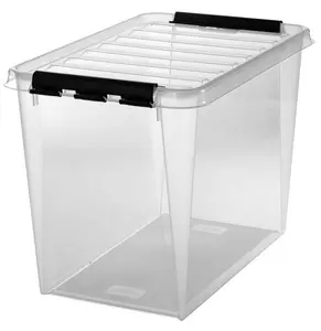 SmartStore Boîte de rangement CLASSIC 66 L, clips: noir