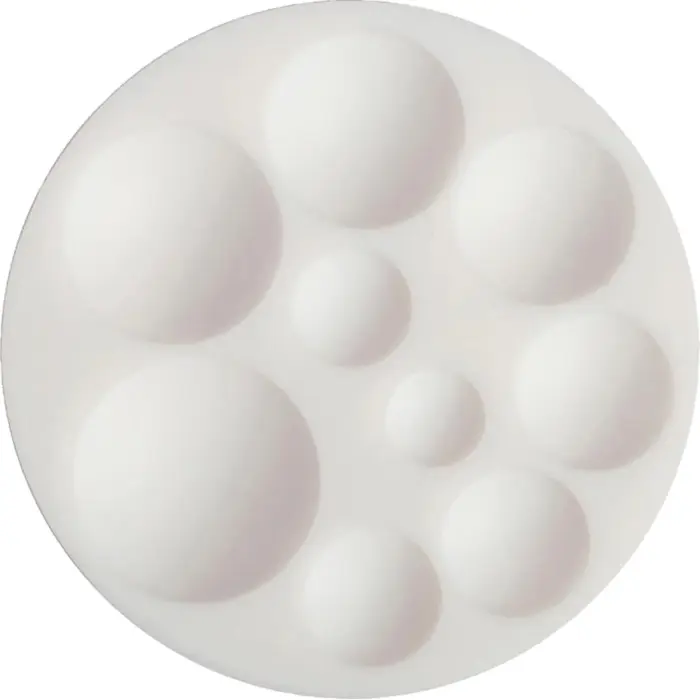 Cernit moule en silicone ø 7 cm Cabochons ronds - Blanc