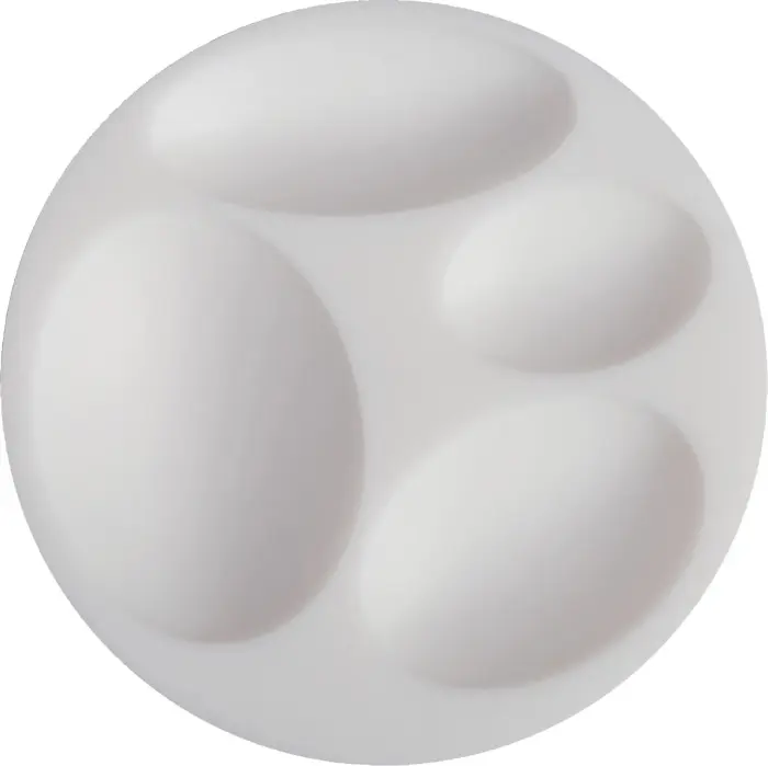 Cernit moule en silicone ø 7 cm Cabochons ovales - Blanc