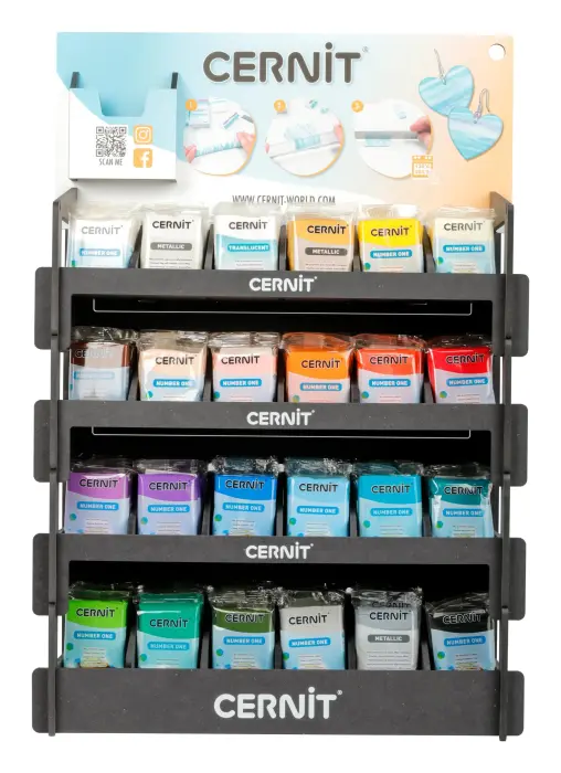 Prés. bois Cernit rempli 56G 24 couleurs - Noir