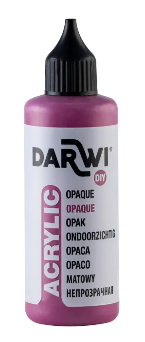 Darwi Flacon de 80 ml de Peinture Acrylique Universelle Opaque - Prune