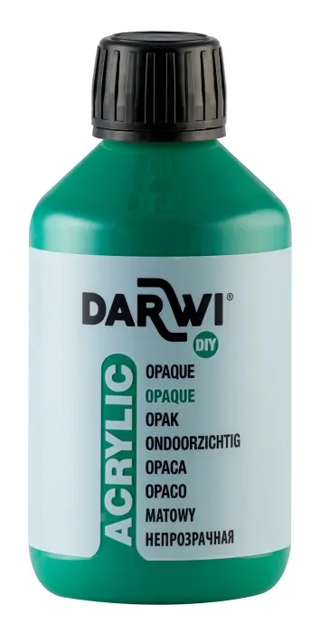 Darwi Flacon de 250 ml de Peinture Acrylique Universelle Opaque - Vert sapin