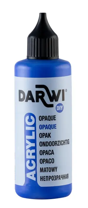 Darwi Flacon de 80 ml de Peinture Acrylique Universelle Opaque - Bleu outremer