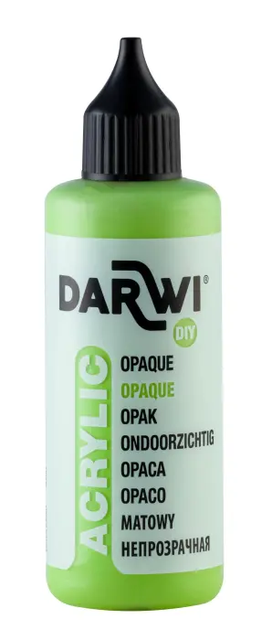 Darwi Flacon de 80 ml de Peinture Acrylique Universelle Opaque - Vert prairie