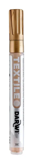 DARWI Marqueur Peinture Textile Opaque Pointe Conique Fine 2mm - Or