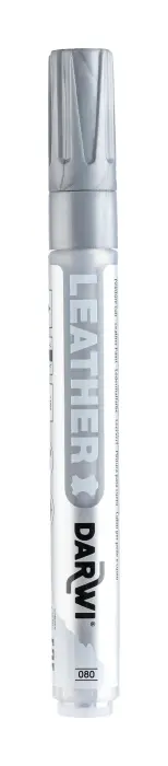 DARWI Marqueur Peinture sur Cuir Pointe Conique Fine 2mm - Argent