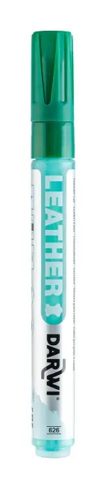 DARWI Marqueur Peinture sur Cuir Pointe Conique Fine 2mm - Vert sapin