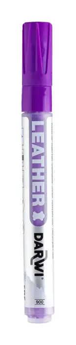 DARWI Marqueur Peinture sur Cuir Pointe Conique Fine 2mm - Violet