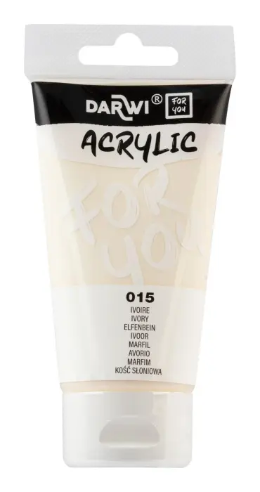 Darwi For You tube de peinture acrylique 75 ml - Ivoire