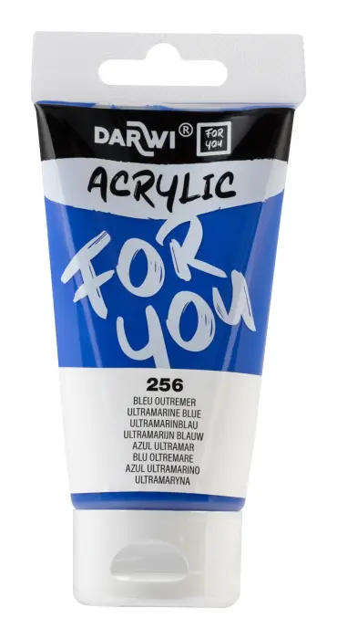 Darwi For You tube de peinture acrylique 75 ml - Bleu outremer