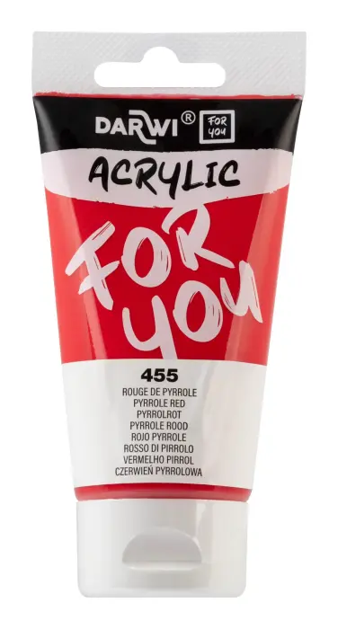 Darwi For You tube de peinture acrylique 75 ml - Rouge de Pyrrole