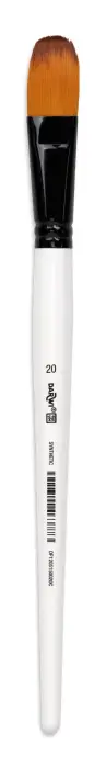 Darwi For You pinceau usé bombé 21 mm taille 20 - Blanc