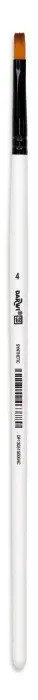 Darwi For You pinceau plat 5,20 mm taille 4 - Blanc