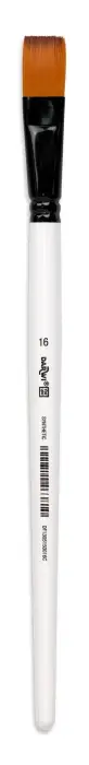 Darwi For You pinceau plat 17 mm taille 16 - Blanc